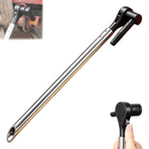 Upgraded 18-inch ratchet cargo winch tension wrench, heavy-duty ratchet winch lever, reversible truck cargo tie-down strap fastening tool, suitable for flatbed trailers and commercial tie-down systems.