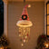 Iighted Santa Hat Hanging Chandelier, Christmas Home Decor
