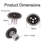 50 mm Diamond Blade, Suitable for Cutting Granite, Marble, Concrete, and Stone; specifically Designed for Cutting and Carving with Angle Grinders and Rotary Tools (3-Pack) with Removable Flange