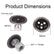50 mm Diamond Blade, Suitable for Cutting Granite, Marble, Concrete, and Stone; specifically Designed for Cutting and Carving with Angle Grinders and Rotary Tools (3-Pack) with Removable Flange