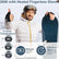 Heated Gloves Portable Heating Gloves with Digital Display,Rechargeable Heated Gloves,Smart Thermostatic Heated Fingerless,for Outdoor Work, Cycling, Skiing