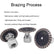 50 mm Diamond Blade, Suitable for Cutting Granite, Marble, Concrete, and Stone; specifically Designed for Cutting and Carving with Angle Grinders and Rotary Tools (3-Pack) with Removable Flange