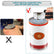 Manual Crank Can Opener - Heavy-Duty Sturdy Stainless Steel Kitchen Utensil with Rubber-Coated Long Handles, Built-In Cutting & Bottle Opener Functions