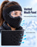 Winter Face Mask with Detachable Goggles, Windproof Thermal Fleece Lined Full Face Cover Soft Coverage Frosty Warm Ski Hood for Adults Men Women Motorcycle Riding Cycling Snowboarding Hiking 2027