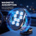 Magnetic Car Phone Holder 360 Degree Rotation, Alloy Material, Foldable Design, Adhesive Base, for Universal Cars & Phones