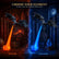 Dragon Bookshelf Nook Light, 3D Printed Fantasy Sculpture with Spread Wings Choose from 4 Color Duos , Stable Shelf Accent for Desk, Library, or Collector Display