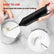 Fast Handheld Drink Mixer with Stainless Steel Whisk, Powerful Hand Frother, Creates Rich Foam