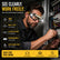 Rechargeable LED Glasses Headlamp, Hands-Free COB Work Light with Dual Side Spotlights, Type-C USB, 5 Modes, IPX4, Lightweight Eyewear for Repair Camping Hiking