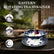 Umbrella Ceramic Tea Strainer with Drip Tray, Chinese Blue & White Porcelain Loose Leaf Filter, fits 2.56 to 3.94-Inch Openings