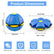 Magic Bouncing Ball 6-Light Dual Form – Pop up, Meta Ball Metaball Transforming Design – Flying Saucer Bouncy – Interactive Bouncing Balls