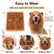 Dog Lion Mane Costume with Ears Realistic Wig Pet Costumes