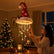 Iighted Santa Hat Hanging Chandelier, Christmas Home Decor