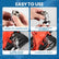 Upgraded Adjustable Universal Socket Wrench, Manual Socket Wrench, Multifunctional Sleeve, 10mm-19mm Universal Sockets Tools for 3/8" Drive Ratchet Torque Wrench and Power Drill
