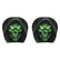 Ghost Face Headrest Covers, Scary Face Printing Halloween Car Seat Decor, Black D
