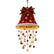 Iighted Santa Hat Hanging Chandelier, Christmas Home Decor