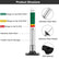 1/2 Counts 25mm Car Tire Tread Depth Gauge Color Coded, Universal Car Tire Tread Depth MeterReads in MM and 32nds, Quickly Identifies Tread on Tires