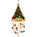 Iighted Santa Hat Hanging Chandelier, Christmas Home Decor