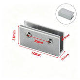 4PCS Aluminum Alloy Tile Clamp Bracket, 90/180 Degree Corner Support Holder for 6-10mm Glass/Tile Panel, with Screws, for Aquarium Fish Tank, Cabinet, Shelf, Shower Screen