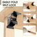 4 Pack Folding Brackets 0°-90°-180° Self-Lock Hinge with Screws | Heavy-Duty Folding Table Legs Quick-Install Extension Foldable, for Table/Bed/Desk Legs