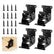 4 Pack Folding Brackets 0°-90°-180° Self-Lock Hinge with Screws | Heavy-Duty Folding Table Legs Quick-Install Extension Foldable, for Table/Bed/Desk Legs