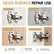 6×14mm Short Expansion Screw Set for Cabinet Hinge Repair & Stripped Thread Restoration, Door Hinge Thread Repair Screws, Wall Anchors Anchors and Matching Screws for Tile Stone Wood (60)