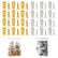 6×14mm Short Expansion Screw Set for Cabinet Hinge Repair & Stripped Thread Restoration, Door Hinge Thread Repair Screws, Wall Anchors Anchors and Matching Screws for Tile Stone Wood (60)