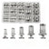 Rivet Nut Tool Kit, 150pcs SAE/Metric Rivet Nut Assortment Kit , w Galvanized Carbon Steel Flat Head Threaded Insert Nuts ( 150pcs) ,Threaded Insert Nut Set, M3/M4/M5/M6/M8 Threaded Nut Set, Stainless Steel Rivet Nut Assortment Kit