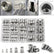 Rivet Nut Tool Kit, 150pcs SAE/Metric Rivet Nut Assortment Kit , w Galvanized Carbon Steel Flat Head Threaded Insert Nuts ( 150pcs) ,Threaded Insert Nut Set, M3/M4/M5/M6/M8 Threaded Nut Set, Stainless Steel Rivet Nut Assortment Kit