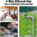 4 Way Sillcock Key Wrench, 1/4", 9/32", 5/16", 11/32" Water Utility Key for Faucet, Spigots and Most Valves