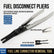 Fuel Line Disconnect Pliers, Automotive Fuel Line Connector Removal Tool, Heavy‑Duty Metal Spring‑Assisted Pliers for Car Fuel & Brake Line Repair, 231mm Auto Repair Hand Tool