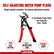 8‑Inch Self‑Adjusting Water Pump Pliers, 55‑Steel One‑Hand Quick Clamp Plumbing Pliers, 2‑48mm Jaw Capacity Non‑Slip Serrated Adjustable Pipe Wrench for Home Repair & Industrial Use