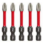 20 PCS Heavy Duty Anti-Slip Magnetic PH2 Screwdriver Bits, S2 Alloy Shockproof Drill Bits, 2" 50mm High Hardness Impact Driver Bits for Stripped Screws