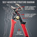 8‑Inch Self‑Adjusting Water Pump Pliers, 55‑Steel One‑Hand Quick Clamp Plumbing Pliers, 2‑48mm Jaw Capacity Non‑Slip Serrated Adjustable Pipe Wrench for Home Repair & Industrial Use