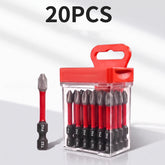 20 PCS Heavy Duty Anti-Slip Magnetic PH2 Screwdriver Bits, S2 Alloy Shockproof Drill Bits, 2" 50mm High Hardness Impact Driver Bits for Stripped Screws