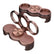 360° rotating double-ring three-finger phone holder