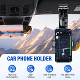 Sun Visor Phone Holder, 2026 New 1080° Multi-Function Sun Visor Universal 360 Degree Rotating Phone Holder, Visor Phone Holder for Car, Sunvisor Phone Mount for Smartphones (Gray)