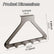 Over The Door Hanger Organizer, Over-The-Door Hanger Rack, 6 Hook Over The Door Hooks for Hanging, No Drill Space Saving Towel Rack Organizer for Coats Towels Bedroom Bathroom