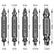5-Piece HSS Screw Extractor Set, Professional Grade Drill Bit Kit for Damaged Screws, Grey Industrial Finish, Sizes 0-4, with Storage Case