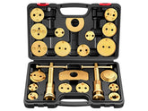 Brake Caliper Compression Tool, Rear Brake Caliper Wind Back Tool | Heavy Duty Disc Brake Caliper Piston Compressor Tool, 22 Piece for Brake Pad Replacement