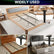 4pcs Heavy-Duty Adjustable Height Bed Frame Support Leg