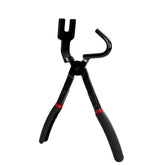 Upgraded Exhaust Hanger Removal Tool, Heavy-Duty Exhaust Hanger Pliers for Car & Truck Rubber Exhaust Hangers, Slim Jaw Design for Tight Access, Non-Slip Grip, Ideal for Most Exhaust Systems