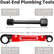Compression Sleeve Puller Tool Remove Nut & Ferrule Of Pipe 03943, Sleeve Remover For 1/2” Compression Fittings Only, Corroded & Frozen Supply Stops, Plumbing Tools Compression Ring Removal Tool