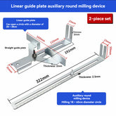 Straight Guide Plate & Circle Cutting Jig 2-Piece Woodworking Tool Set