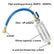 3 PCS Oil and Dye Injector Tool, R134A Compressor Oil Injector Kit with Quick Coupler, AC Oil Injection Tool Backflow Prevent Kit with 1/4" SAE Connector, Car Accessories