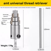 Multipurpose Hand Operated Thread Removal Extractor Device Suitable for Home and Industrial Applications Smooth Installation Plumbing Thread Tool