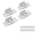 8-16 Pack Quick Fitting Furniture Joint Bracket, Duty Corner Brace Joint Right Angle Bracket, Stainless Steel Furniture Corner Connectors with Screws for Drawers, Cabinets, Tables, and Chairs