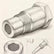 New Stainless Steel Extension Pipe Fitting,Precision-Machined,Leakproof& Corrosion Resistant,Multipurpose Straight Thread Connector for Mechanical Repairs