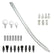 27pcs Automotive Dents Repair Slide Rod with Replaceable Ball Tip Dents Repair Puller Constructed from Premium Steel Slide Tool