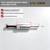Grease Fitting Zerk Hole Cleaning Tool Kit, High‑Pressure Grease Passage Dredger, Heavy‑Duty Electroplated Steel Grease Nozzle Unclogger for Construction Machinery, Excavators & Heavy‑Equipment Maintenance