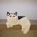 Realistic Furry Kitty,Black and White Cat,Simulation Hanging Cat Figurines,Gifts for Cat Lovers,Home Office Car Nightstand Decoration,Plush Kitty,Synthetic Fur,Handmade Lifelike Cat Statue
